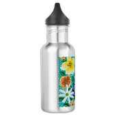 Summer Mountain Fields Glass Waterfles (Links)