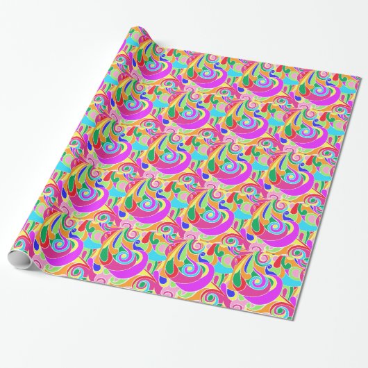 Summer Naive Cadeaupapier (Uitgerold)