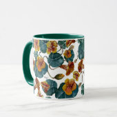 Summer Nasturtiums Two-Tone Coffee Mok (Voorkant links)