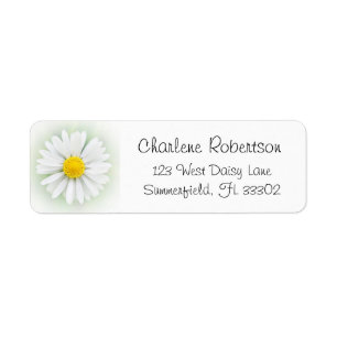 Summer Natuur Garden Daisy Flower Etiket