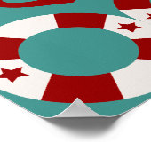 Summer Nautical Theme Anchors Sail Boats Helms Poster (Hoek)