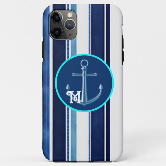 Summer Navy Blue Popular Boat Stripes Collectie Case-Mate iPhone Case (Achterkant)