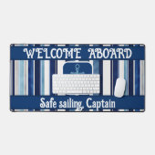 Summer Navy Blue Popular Boat Stripes Collection (Clavier et souris)