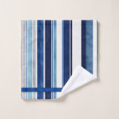 Summer Navy Blue Popular Boat Stripes Collection (Gant de toilette)