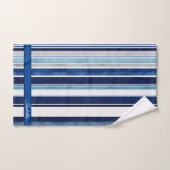 Summer Navy Blue Popular Boat Stripes Collection (Serviette à main)