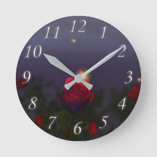 Summer Nightlight Clock Ronde Klok