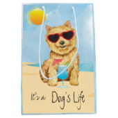 Summer Norwich Terrier Medium Gift Bag Medium Cadeauzakje (Voorkant)