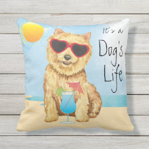 Summer Norwich Terrier Outdoor Pillow Buitenkussen