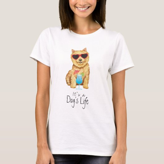 Summer Norwich Terrier T-shirt (Voorkant)