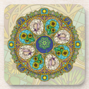 Summer Nouveau Square Coaster Bier Onderzetter
