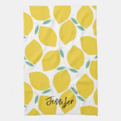 Summer Novelty Lemon-Pattern Printed Personalized Theedoek (Verticaal)