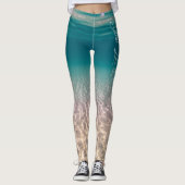 Summer Ocean Beach Leggings "Wild and Free" (Devant)