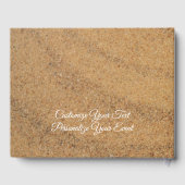 Summer Ocean Beach Sand Seashells Gastenboek (Achterkant)