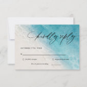 Summer Ocean Beach Wedding Carte RSVP (Devant)