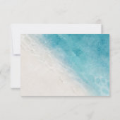 Summer Ocean Beach Wedding Carte RSVP (Dos)