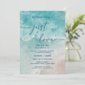 Summer Ocean Blue Beach Elegance Kaart (Staand voorkant)