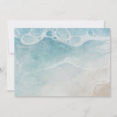 Summer Ocean Modern Beach Carte de remerciements d (Dos)