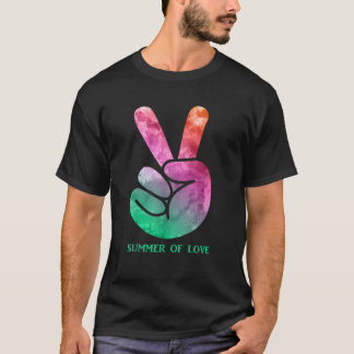 Summer of Love Peace Hippie Spiritueel Jubileum T-shirt