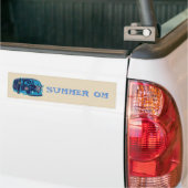 Summer Om Hippie Van Bumpersticker (Op Truck)