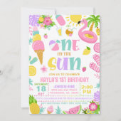 Summer One in the Sun Birthday Party Invitation (Devant)