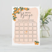 Summer Orange Citrus Bingo Fête des mariées Carte (Debout devant)