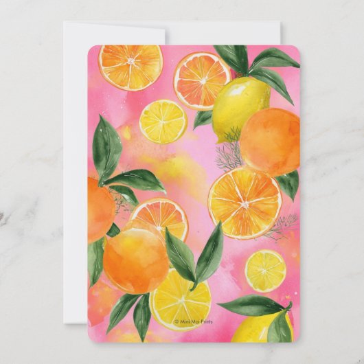 Summer Oranges Bridal Shower invitation (Dos)