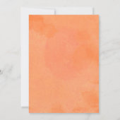 Summer Oranje Citrus Greenery Baby shower per post Kaart (Achterkant)