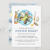 Summer Oyster Roast | Seafood Bake Cookout Kaart (Voorkant / Achterkant)