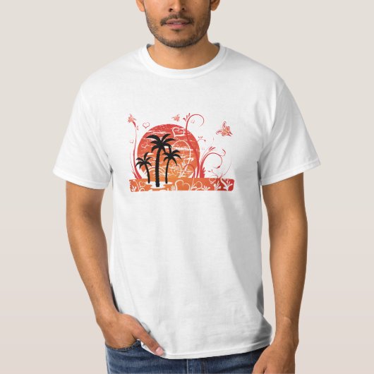 Summer Palm Tree T-Shirt (Voorkant)