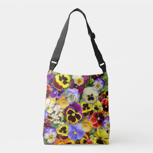 Summer Pansies Crossbody Tas (Voorkant)