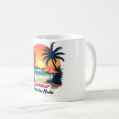 Summer Paradise Mode Retro Beach Mug Koffiemok (Voorkant rechts)
