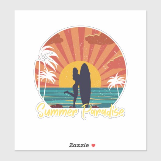 Summer Paradise Sticker (Vel)