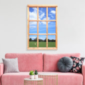 Summer Park 3D Effect Uitzicht Afbeelding Canvas Afdruk (Insitu (Woonkamer))