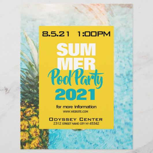 Summer Party Festival Flyer (Voorkant)
