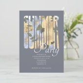 Summer Party Kaart (Staand voorkant)