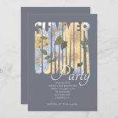 Summer Party Kaart (Voorkant / Achterkant)