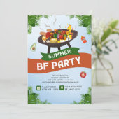 Summer party kaart (Staand voorkant)