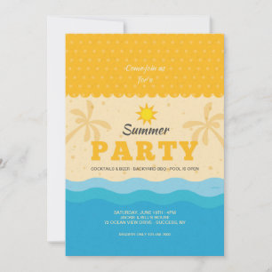 Summer Party Kaart