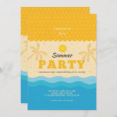 Summer Party Kaart (Voorkant / Achterkant)