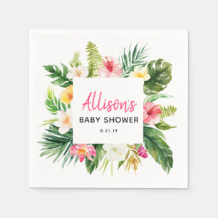 Summer Party Tropical Baby shower Paper Napkin Servet