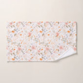 Summer Pastel Waterverf Flowers Bad Handdoek (Handdoek)