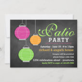 Summer Patio Party Uitnodigingen (Voorkant)