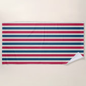 Summer Patriotic Beach Pool Towel Vacking Gift Strandlaken (Voorkant)