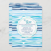 Summer Pattern Baby shower Invitation Kaart (Voorkant / Achterkant)