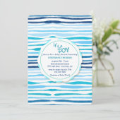 Summer Pattern Baby shower Invitation Kaart (Staand voorkant)