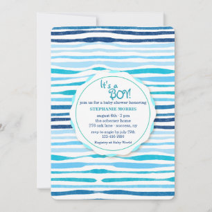 Summer Pattern Baby shower Invitation Kaart