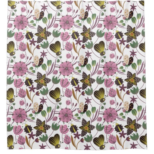 Summer Pattern Douchegordijn (Voorkant)