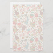 Summer Pattern met Ice Cream Briefpapier (Voorkant / Achterkant)