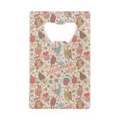 Summer Pattern met Ice Cream Kredietkaart Flessenopener (Achterkant)