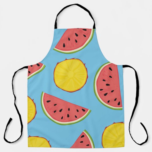 Summer pattern with pineapple and watermelonart, b schort (Voorkant)